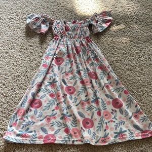 3T Bailey’s Blossom Maci Dress and Blue Bell Bottoms.